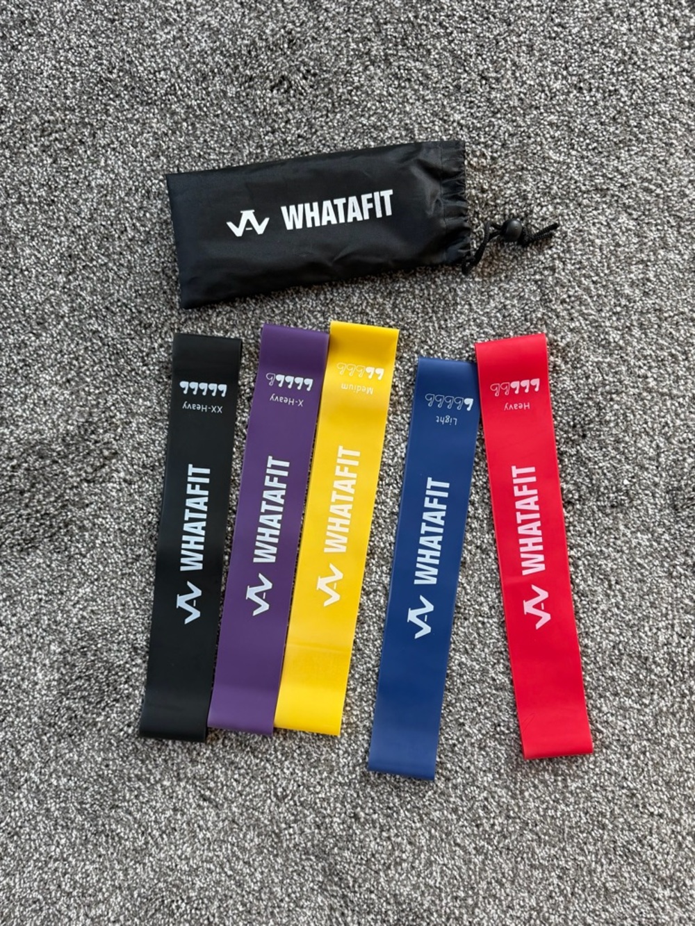 WHATAFIT Resistance Loop Bands - Multicolor Set